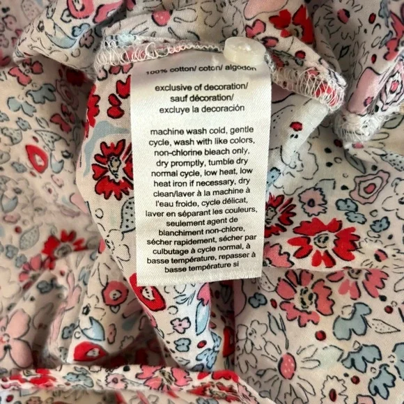 Tommy Hilfiger Floral Camp Shirt size M Lightweight Feminine Coquette Retro - Picture 9 of 14